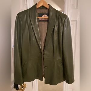 Vintage Leather Blazer by John Deverill.
